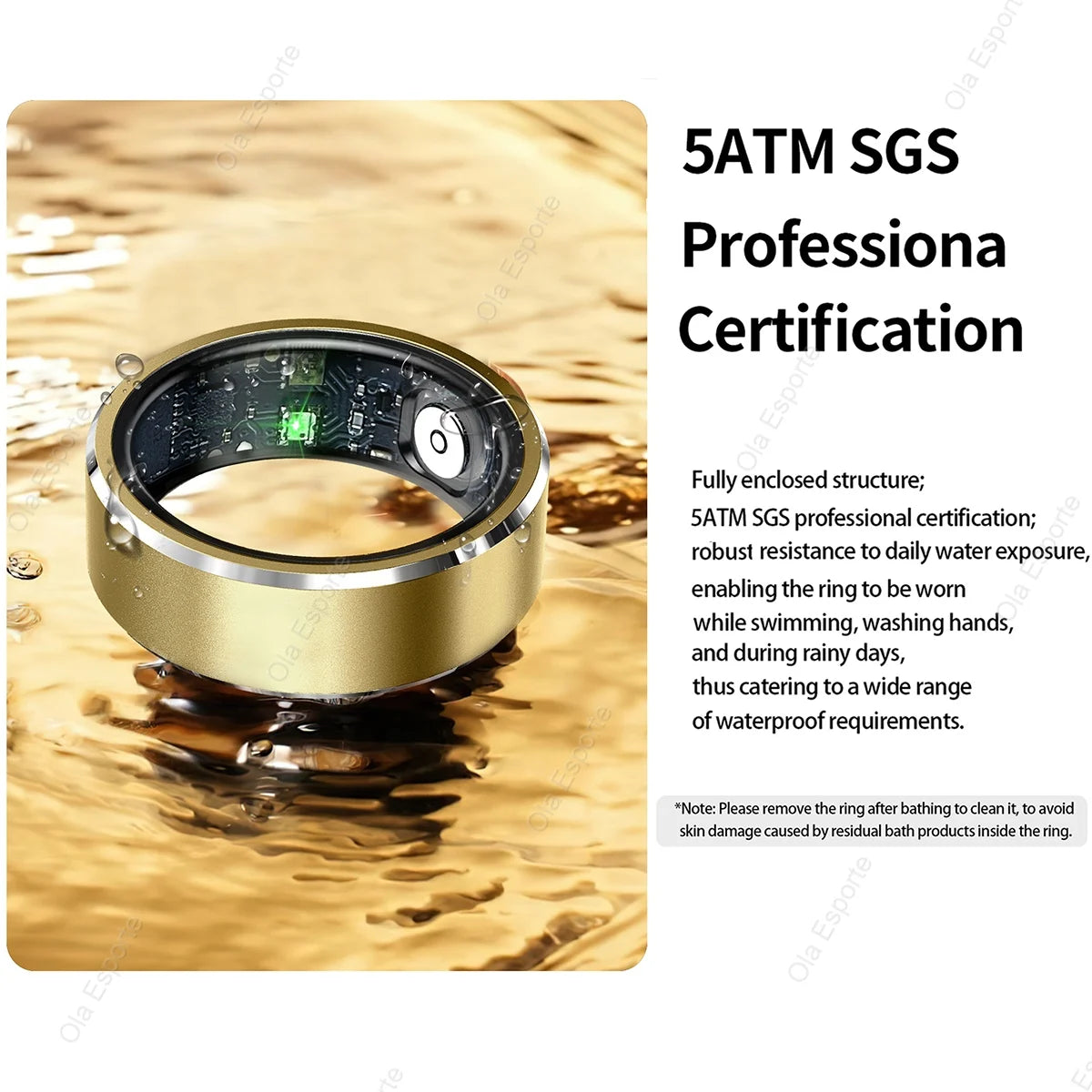 2025 New Smart Ring Blood Oxygen Sleep Health Monitor Multi-Sport Modes Smartring IP68 Waterproof Gesture Control for Men Women