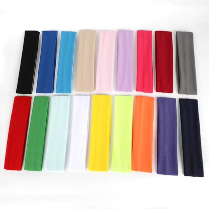 Men Sport Elastic Headbands Thick Non-Slip Sweatband Sports Gym Headband Women Men Breathable Basketball Fitness Yoga Hair Band