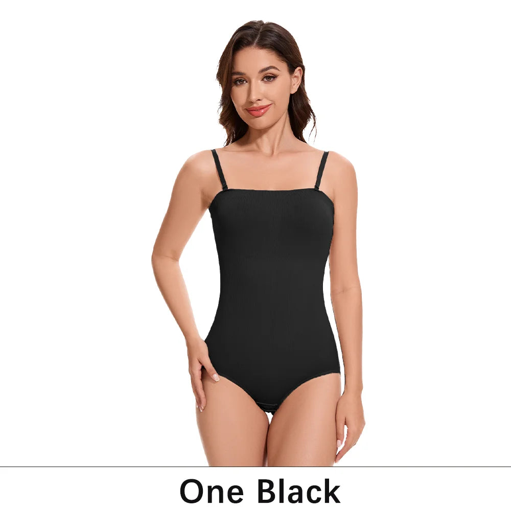 1PC Women'S Sexy Slimming Bodysuit Compression Body Shaper Open Crotch Shapewear Slimmer Smooth Comfort Bustier Bodysuit Panties