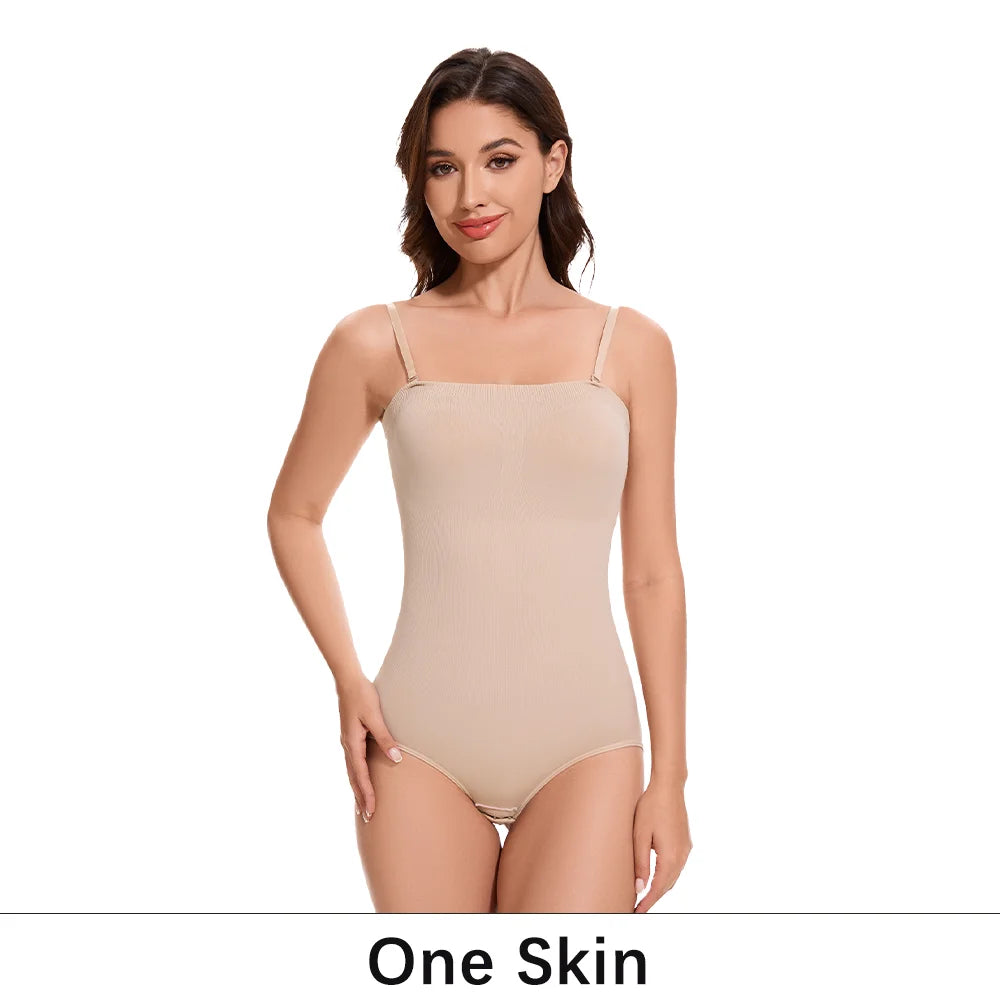 1PC Women'S Sexy Slimming Bodysuit Compression Body Shaper Open Crotch Shapewear Slimmer Smooth Comfort Bustier Bodysuit Panties