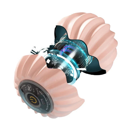 Electric Peanut Ball Foam Shaft Muscle Relaxer Leg Massage Stick Roller Exercise Fitness Equipment Vibration Yoga Column