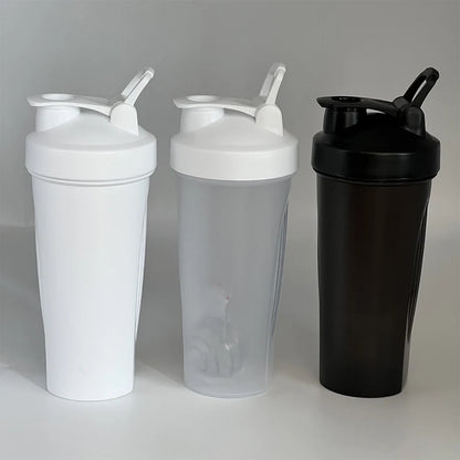 600Ml Protein Shaker Bottle Protein Powder Shake Cup for Gym Ffitness Shaker Scale Portable Water Bottle Slushy Cup