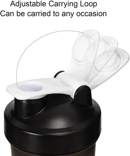 700Ml Bottle Protein Powder Shake Cup Large Capacity Water Bottle Plastic Mixing Cup Body-Building Exercise Bottles Thermal New