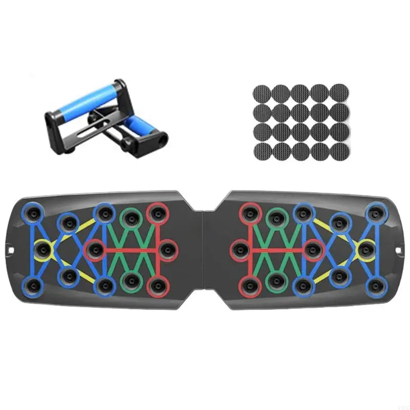 Y1UC Multifunctional Push up Boards Press up Board Equipment Pushup Stands Push up Boards Exercise Board with Resistance Band