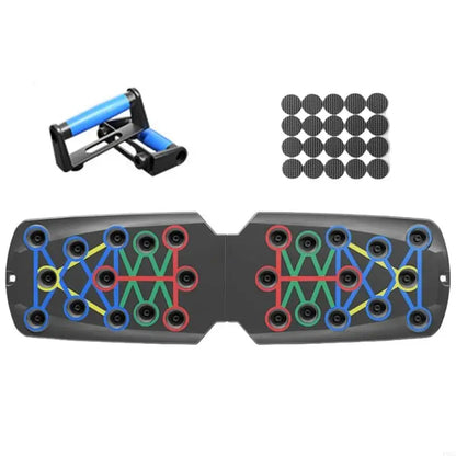 Y1UC Multifunctional Push up Boards Press up Board Equipment Pushup Stands Push up Boards Exercise Board with Resistance Band