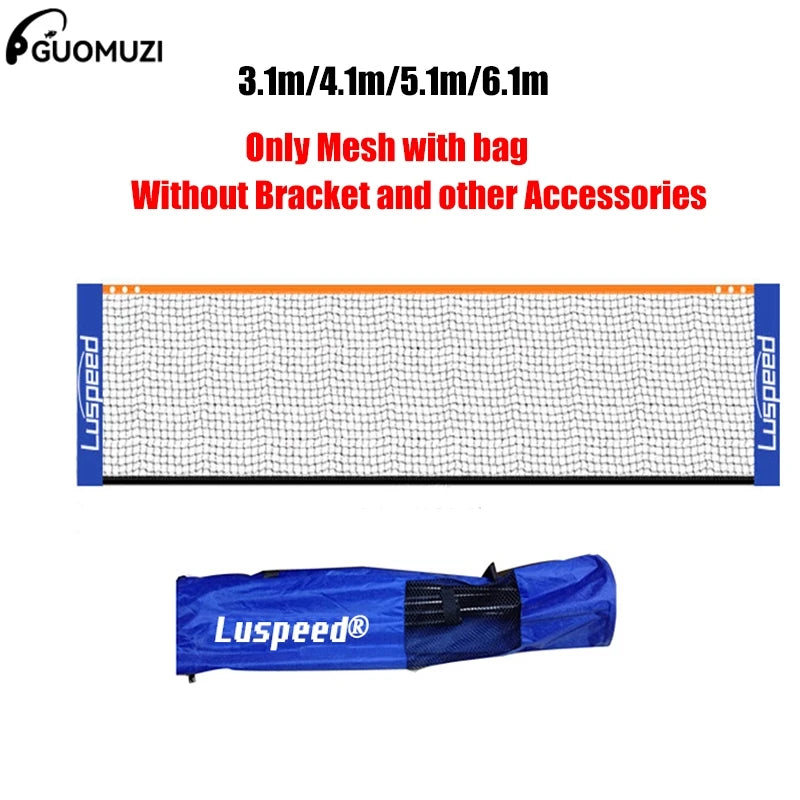 Professional Badminton Net Portable Folding Standard Indoor Outdoor Sports Volleyball Tennis Training Square Nets Mesh 4 Sizes