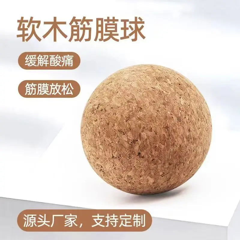 Custom Logo High Quality Massage Roller Block Set Cork Yoga Ball Wholesale Cork Yoga Block