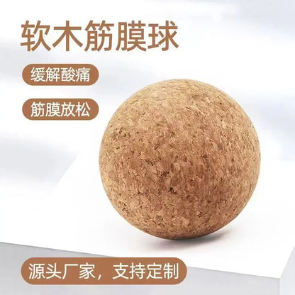 Custom Logo High Quality Massage Roller Block Set Cork Yoga Ball Wholesale Cork Yoga Block