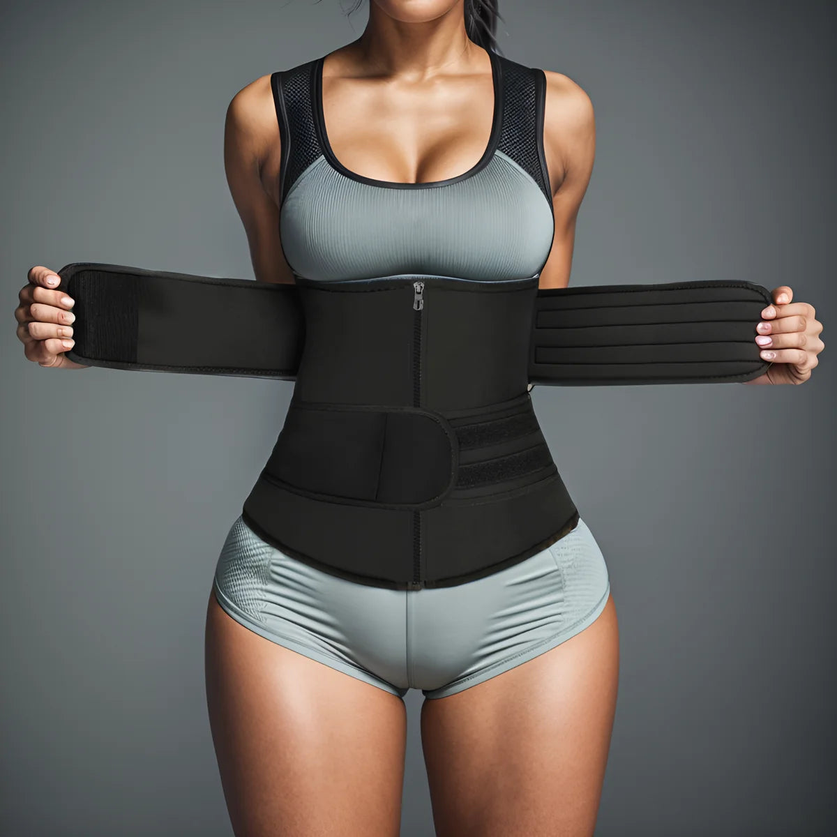 Vigorix Neoprene Waist Trainer Workout Trimmer Belt Sauna Sweat Weight Lose for Women Shaper Sauna Sweat Belt Tummy Control