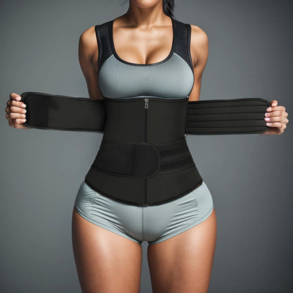Vigorix Neoprene Waist Trainer Workout Trimmer Belt Sauna Sweat Weight Lose for Women Shaper Sauna Sweat Belt Tummy Control