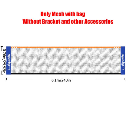 Professional Badminton Net Portable Folding Standard Indoor Outdoor Sports Volleyball Tennis Training Square Nets Mesh 4 Sizes