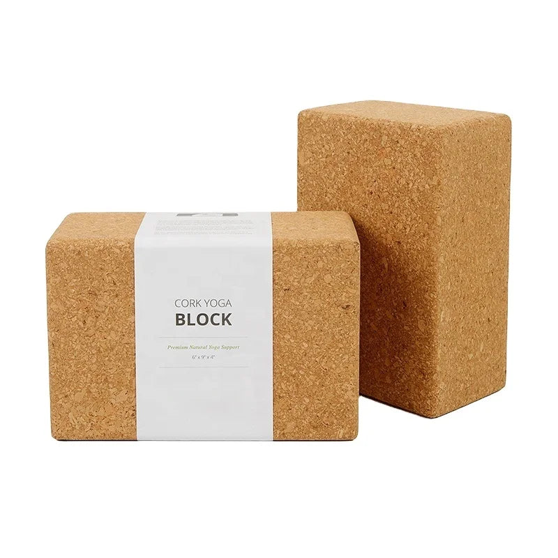 Custom Logo High Quality Massage Roller Block Set Cork Yoga Ball Wholesale Cork Yoga Block
