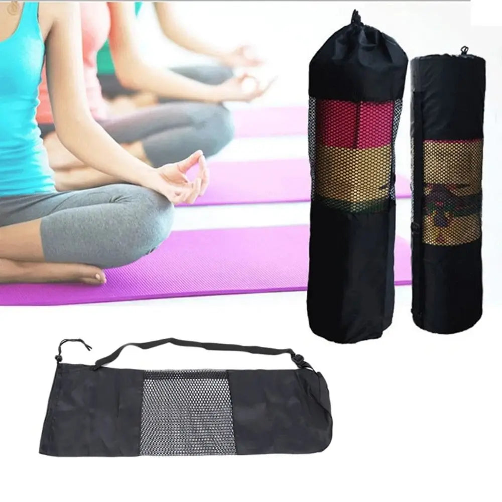 Stretching Abdominal Muscles Yoga Mat Bag Mesh Adjustable Strap Yoga Mat Pack Sport Tool Organizer Yoga Sports Bag
