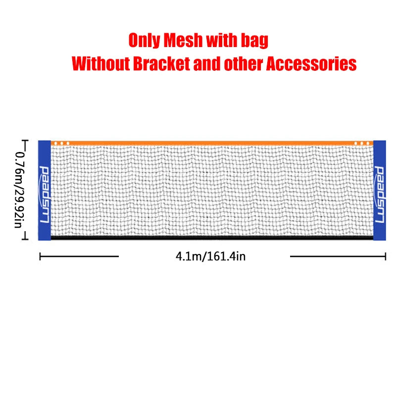 Professional Badminton Net Portable Folding Standard Indoor Outdoor Sports Volleyball Tennis Training Square Nets Mesh 4 Sizes