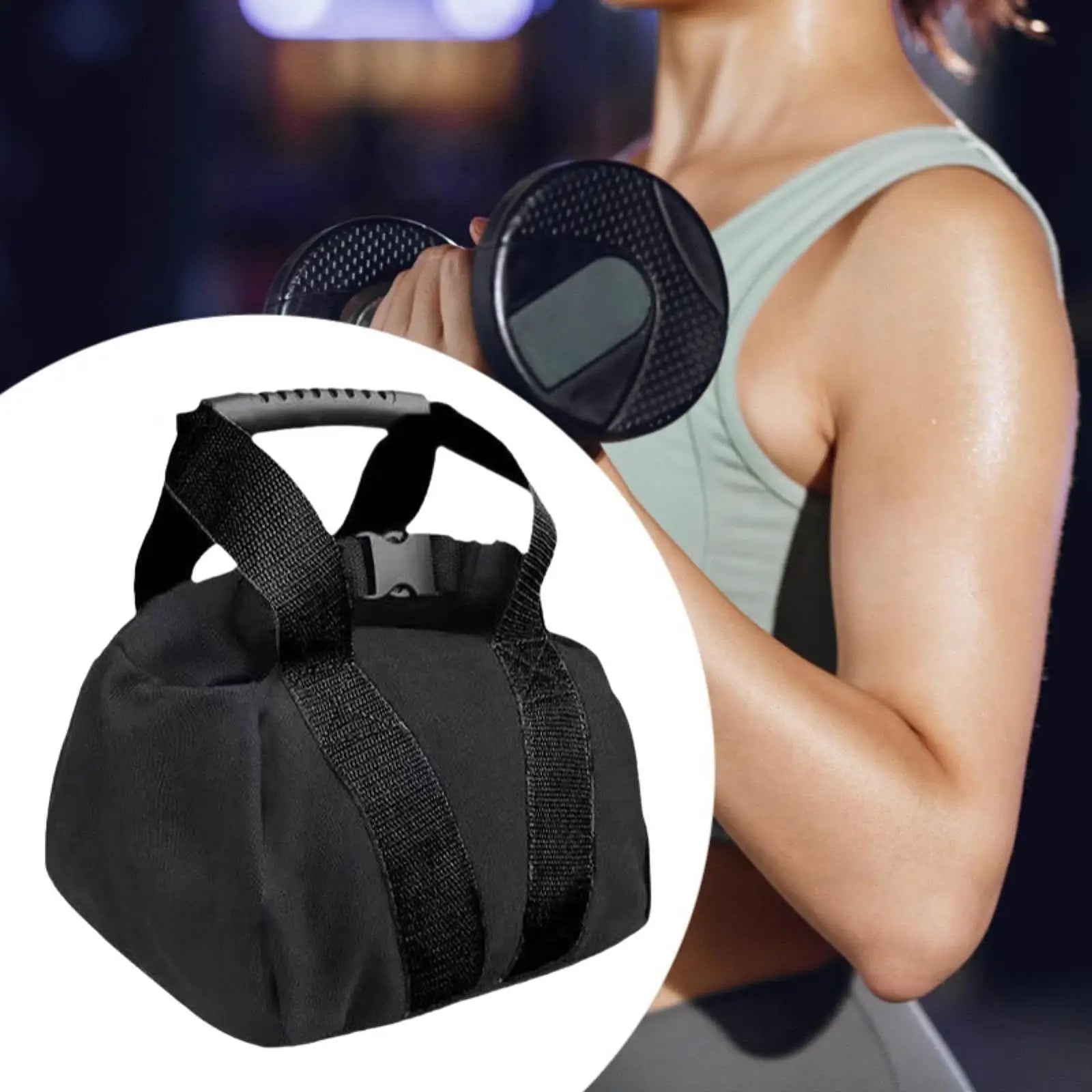 Adjustable Fitness Sandbag Not Filled Multipurpose Weightlifting Dumbbell