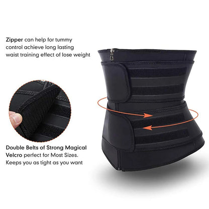 Vigorix Neoprene Waist Trainer Workout Trimmer Belt Sauna Sweat Weight Lose for Women Shaper Sauna Sweat Belt Tummy Control