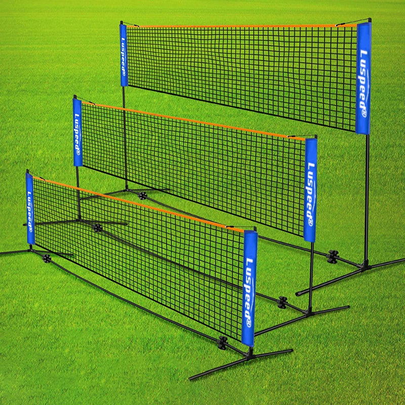 Professional Badminton Net Portable Folding Standard Indoor Outdoor Sports Volleyball Tennis Training Square Nets Mesh 4 Sizes