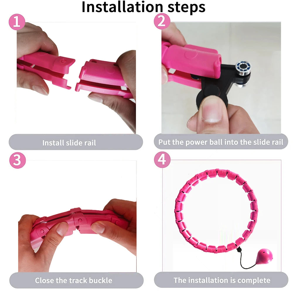 Adjustable Smart Hoop Abdomen Slim Waist Sports Removable Hola Hoop Fitness Hola Hoop