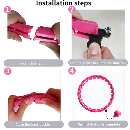 Adjustable Smart Hoop Abdomen Slim Waist Sports Removable Hola Hoop Fitness Hola Hoop