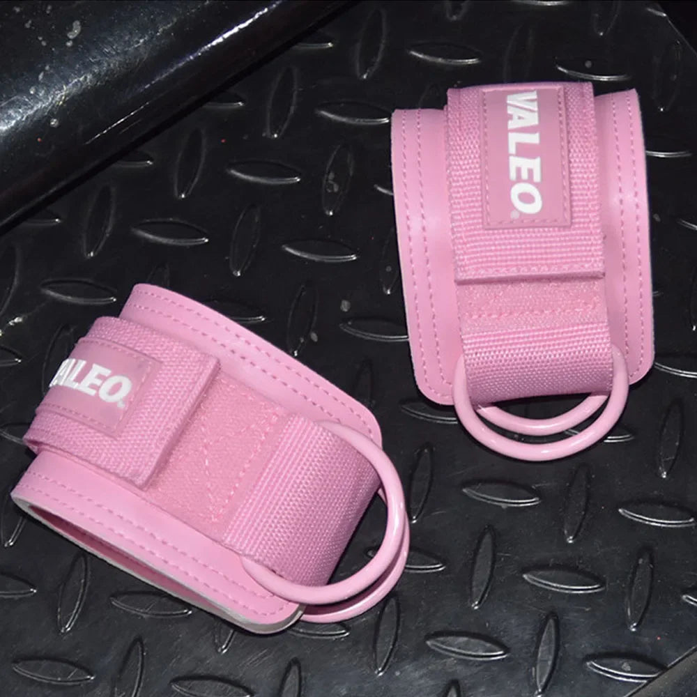 1Pcs Leather Fitness Ankle Straps Adjustable D-Ring Foot Support Cuffs Gym Leg Strength Workouts Pulley Buckle Sports Feet Guard