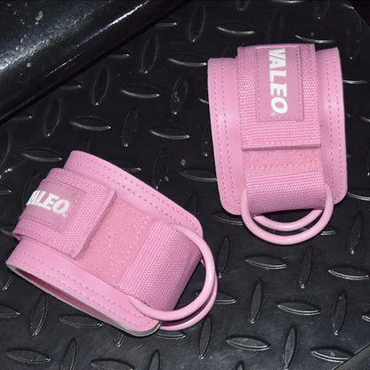 1Pcs Leather Fitness Ankle Straps Adjustable D-Ring Foot Support Cuffs Gym Leg Strength Workouts Pulley Buckle Sports Feet Guard