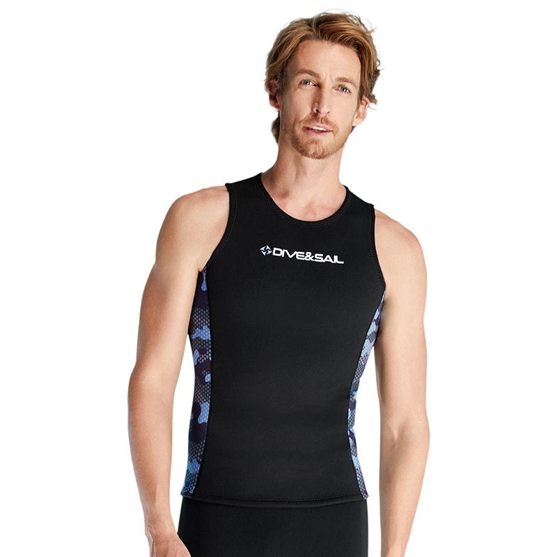 DIVE&SAIL2MM Diving Suit Split Body Warm Diving Suit Vest Female Surfing Swimming Jellyfish Cold Diving Pants