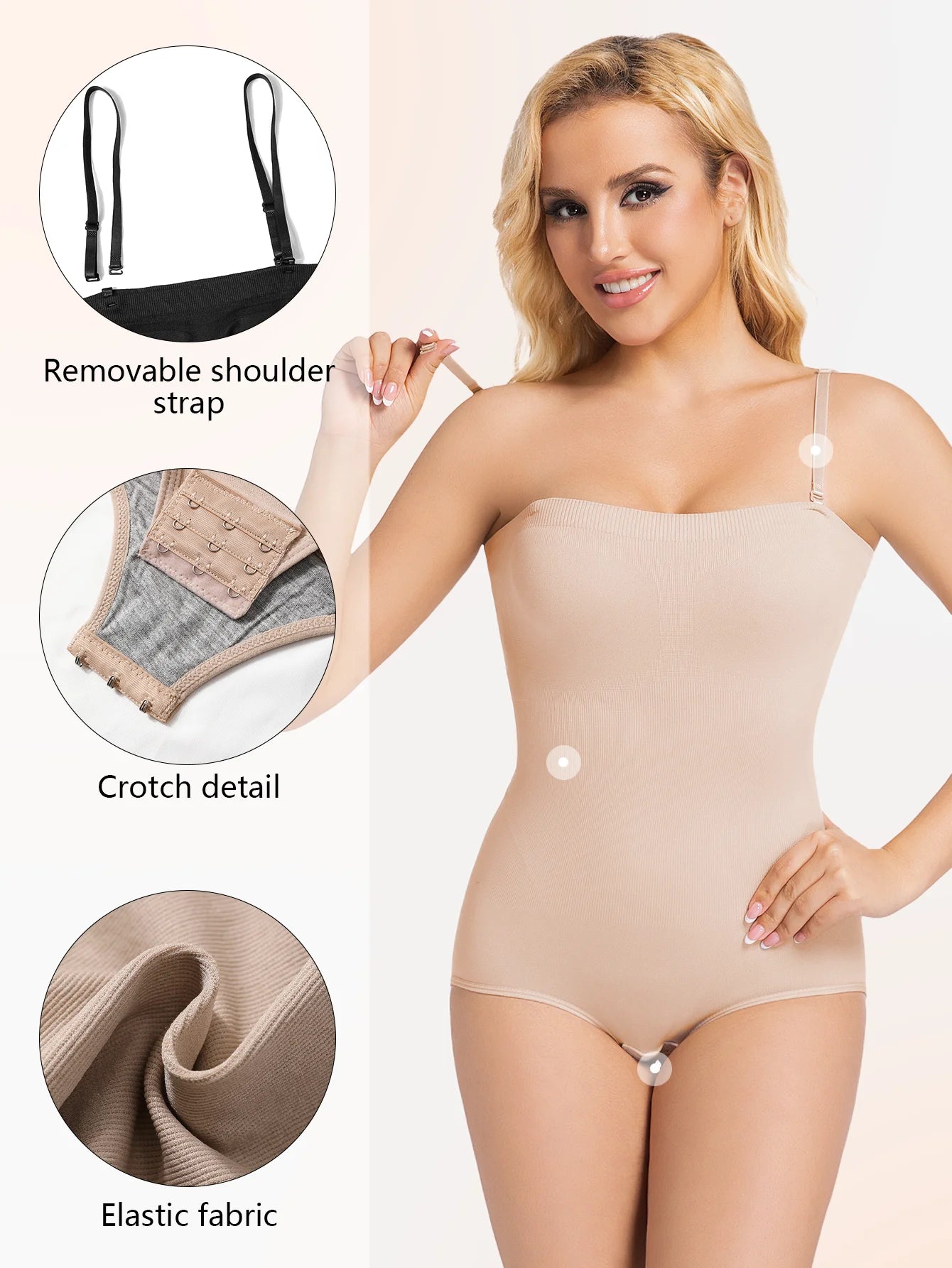 1PC Women'S Sexy Slimming Bodysuit Compression Body Shaper Open Crotch Shapewear Slimmer Smooth Comfort Bustier Bodysuit Panties